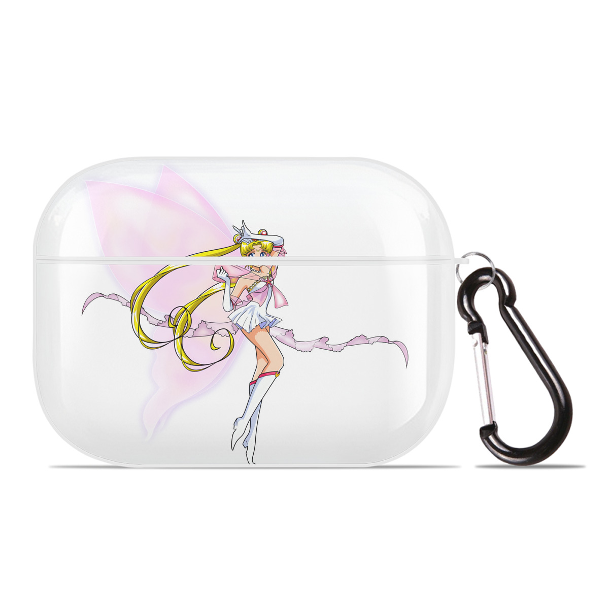 （画像用） 美少女戦士セーラームーン 月野 うさぎ つきの うさぎ Sailor Moon Tsukino Usagi 【AirPods Pro用】ハードシェル保護ケース 耐衝撃・防指紋・カラビナ付き商品仕様