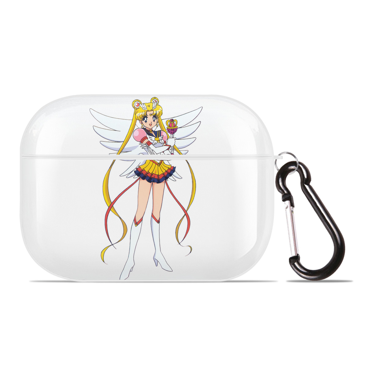（画像用） 美少女戦士セーラームーン 月野 うさぎ つきの うさぎ Sailor Moon Tsukino Usagi 【AirPods Pro用】ハードシェル保護ケース 耐衝撃・防指紋・カラビナ付き商品仕様