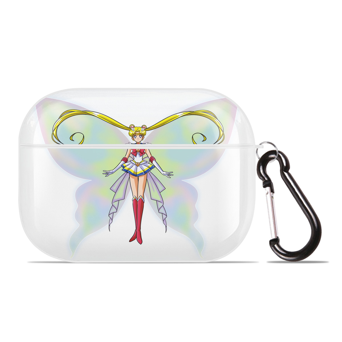 （画像用） 美少女戦士セーラームーン 月野 うさぎ つきの うさぎ Sailor Moon Tsukino Usagi 【AirPods Pro用】ハードシェル保護ケース 耐衝撃・防指紋・カラビナ付き商品仕様