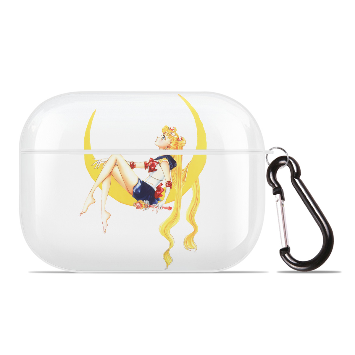 （画像用） 美少女戦士セーラームーン 月野 うさぎ つきの うさぎ Sailor Moon Tsukino Usagi 【AirPods Pro用】ハードシェル保護ケース 耐衝撃・防指紋・カラビナ付き商品仕様