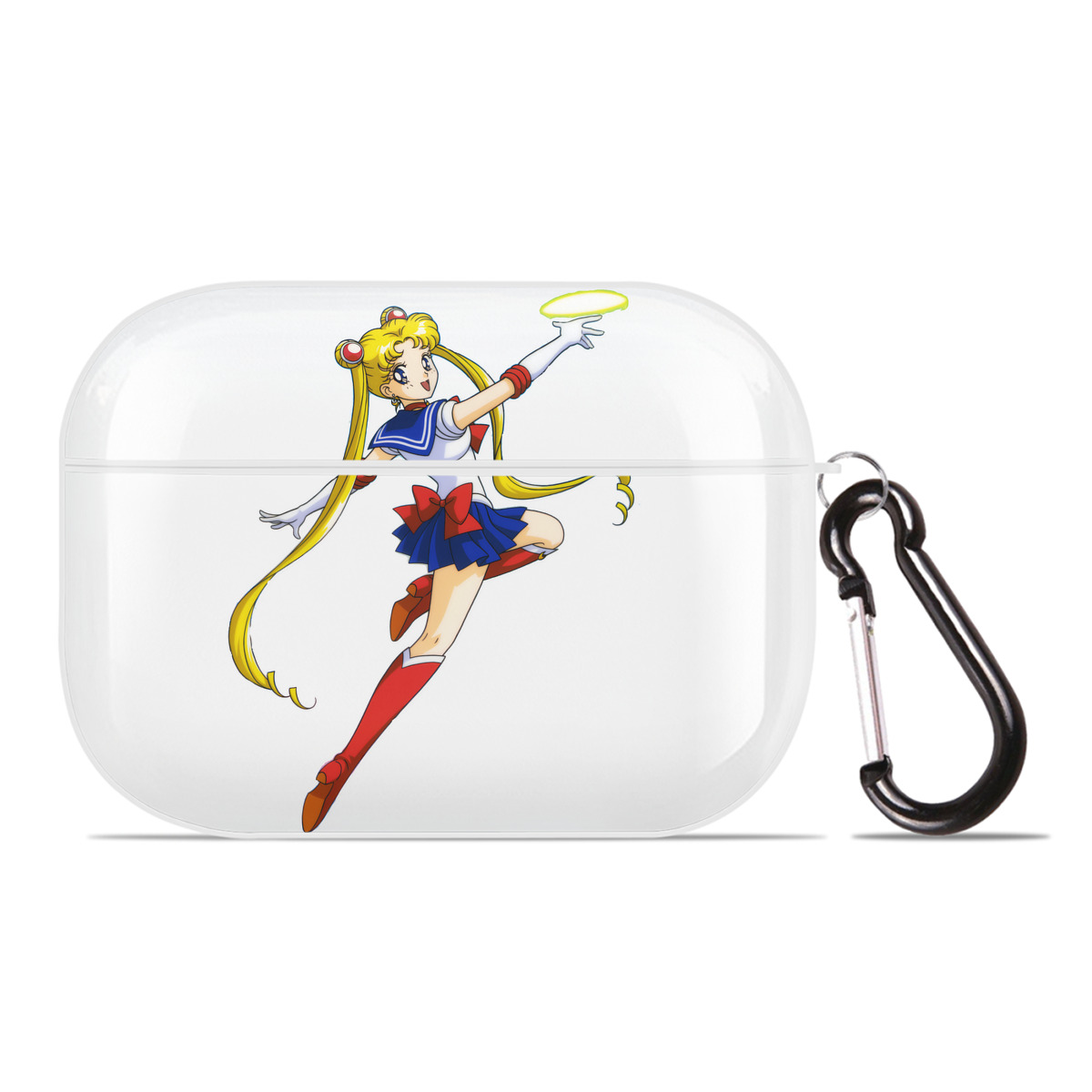 （画像用） 美少女戦士セーラームーン 月野 うさぎ つきの うさぎ Sailor Moon Tsukino Usagi 【AirPods Pro用】ハードシェル保護ケース 耐衝撃・防指紋・カラビナ付き商品仕様