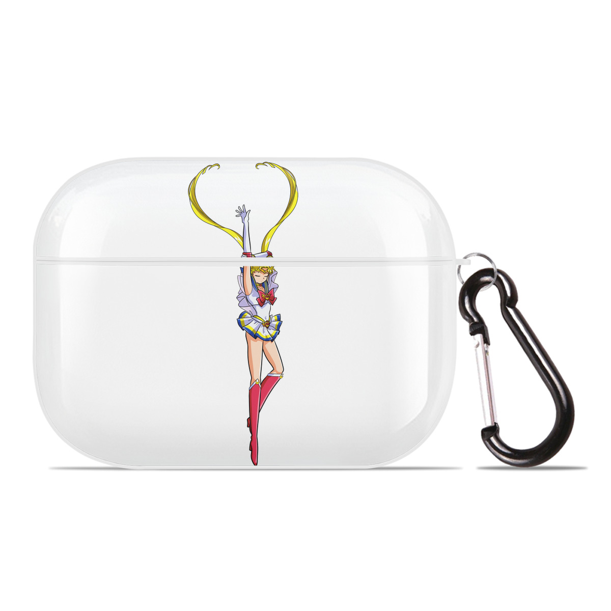 （画像用） 美少女戦士セーラームーン 月野 うさぎ つきの うさぎ Sailor Moon Tsukino Usagi 【AirPods Pro用】ハードシェル保護ケース 耐衝撃・防指紋・カラビナ付き商品仕様