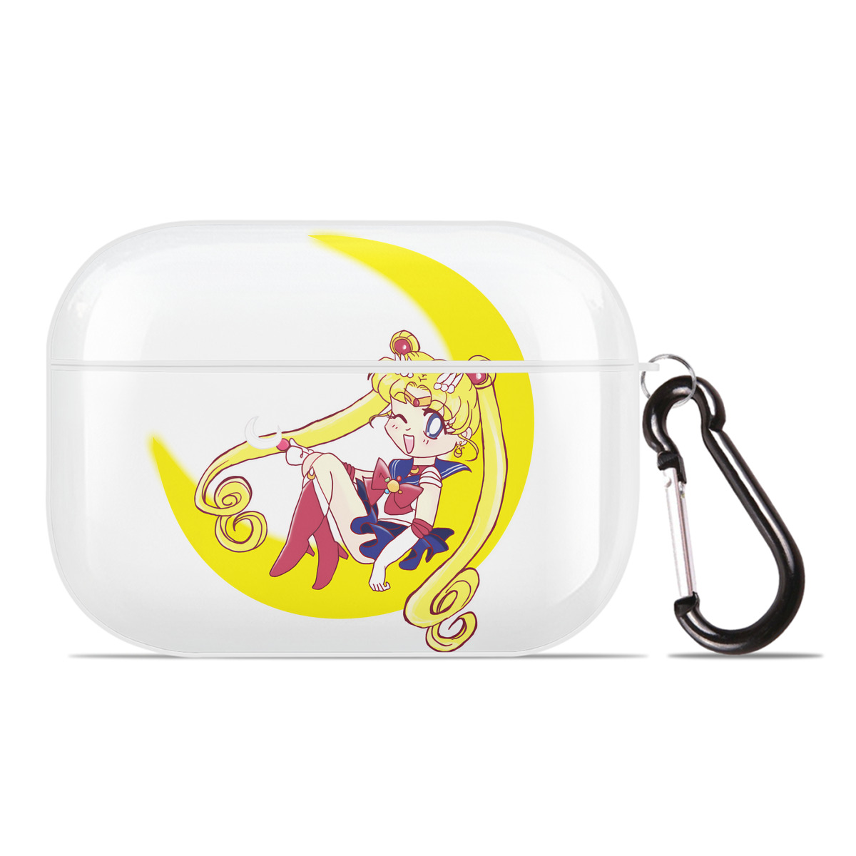 （画像用） 美少女戦士セーラームーン 月野 うさぎ つきの うさぎ Sailor Moon Tsukino Usagi 【AirPods Pro用】ハードシェル保護ケース 耐衝撃・防指紋・カラビナ付き商品仕様