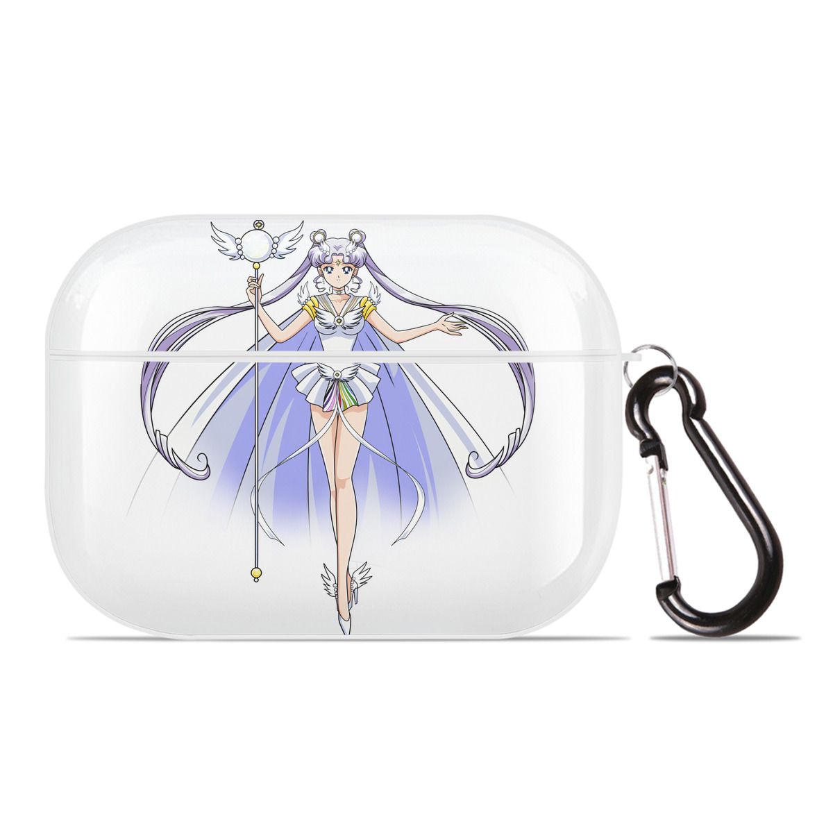 （画像用） 美少女戦士セーラームーン 月野 うさぎ つきの うさぎ Sailor Moon Tsukino Usagi 【AirPods Pro用】ハードシェル保護ケース 耐衝撃・防指紋・カラビナ付き商品仕様