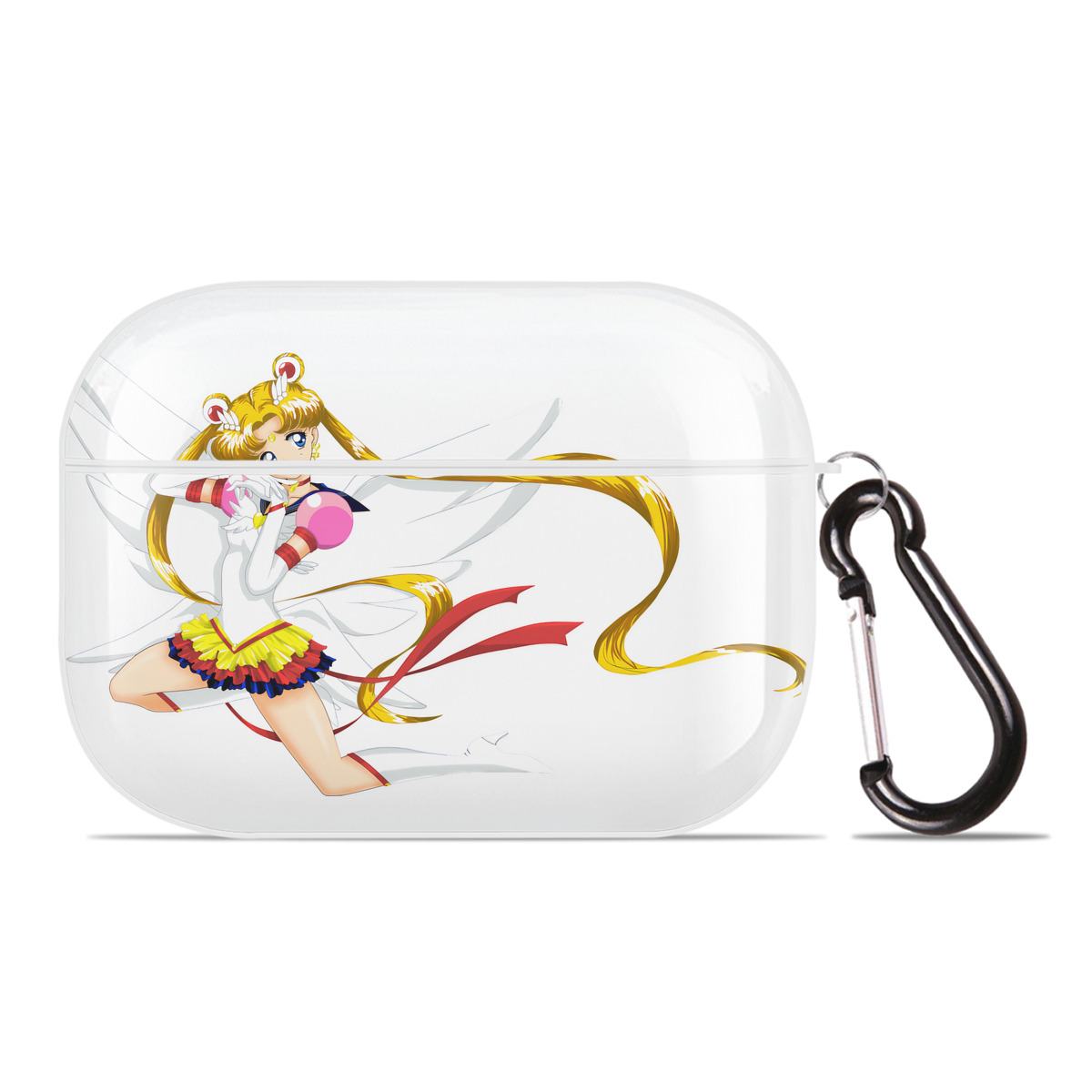 （画像用） 美少女戦士セーラームーン 月野 うさぎ つきの うさぎ Sailor Moon Tsukino Usagi 【AirPods Pro用】ハードシェル保護ケース 耐衝撃・防指紋・カラビナ付き商品仕様