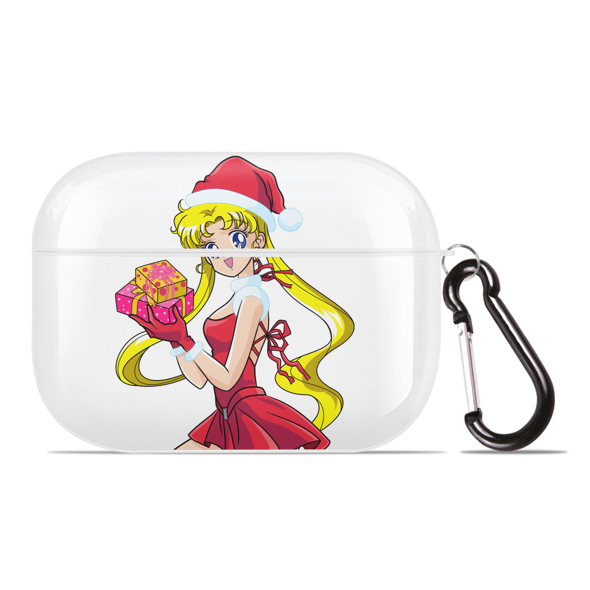 （画像用） 美少女戦士セーラームーン 月野 うさぎ つきの うさぎ Sailor Moon Tsukino Usagi 【AirPods Pro用】ハードシェル保護ケース 耐衝撃・防指紋・カラビナ付き商品仕様