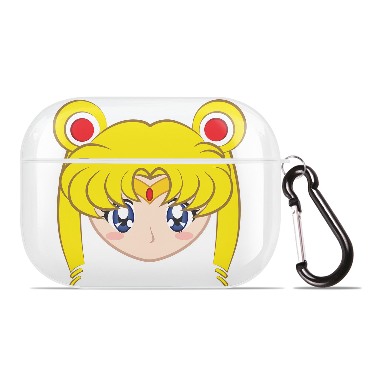 （画像用） 美少女戦士セーラームーン 月野 うさぎ つきの うさぎ Sailor Moon Tsukino Usagi 【AirPods Pro用】ハードシェル保護ケース 耐衝撃・防指紋・カラビナ付き商品仕様