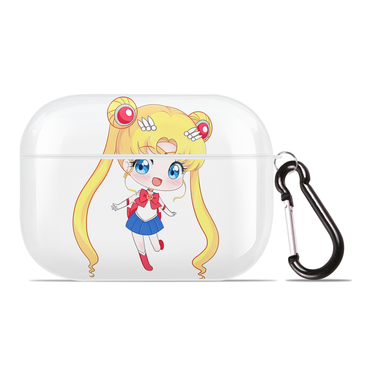 （画像用） 美少女戦士セーラームーン 月野 うさぎ つきの うさぎ Sailor Moon Tsukino Usagi 【AirPods Pro用】ハードシェル保護ケース 耐衝撃・防指紋・カラビナ付き商品仕様