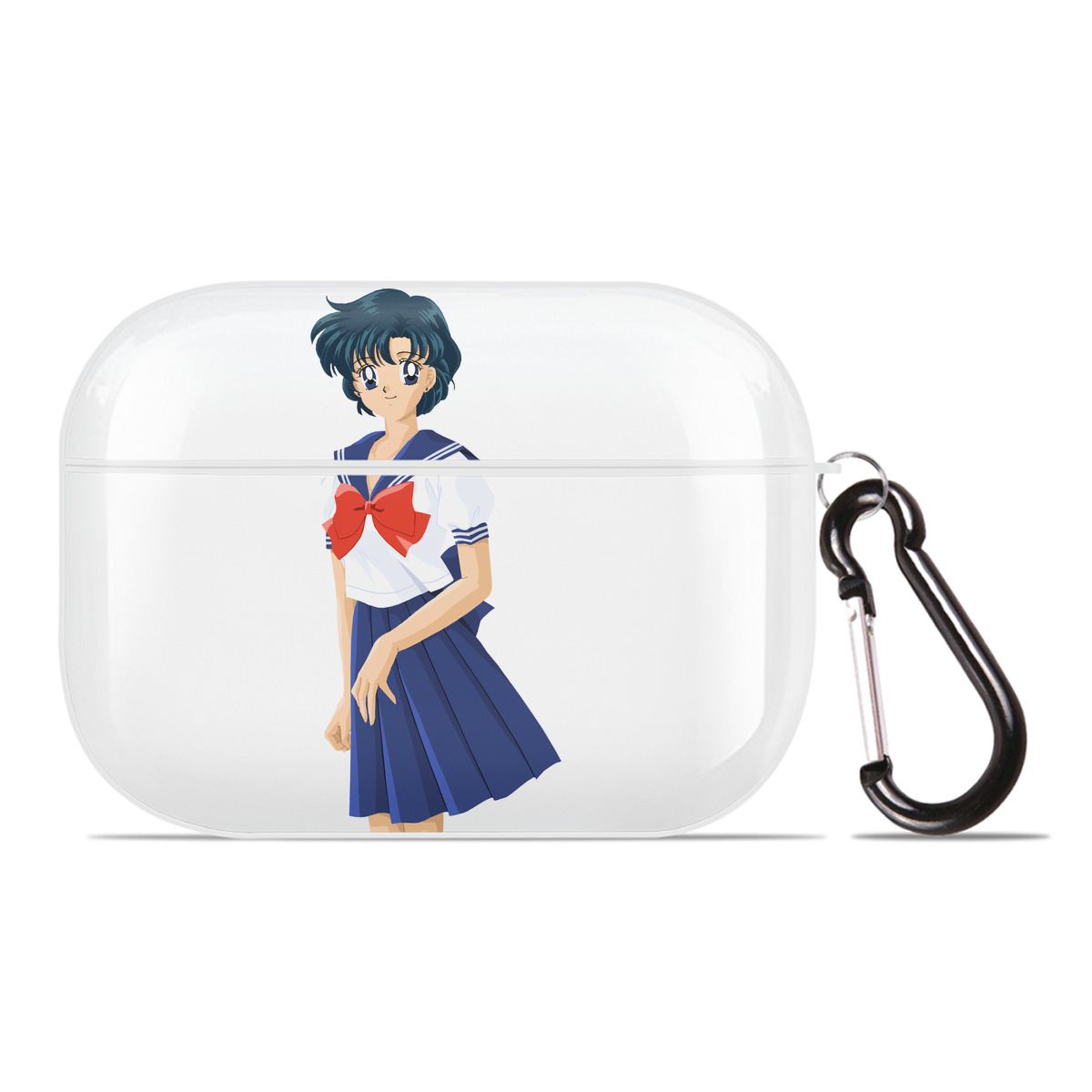 （画像用） 美少女戦士セーラームーン 水野 亜美 みずの あみ Sailor Moon Mizuno Ami 【AirPods Pro用】ハードシェル保護ケース 耐衝撃・防指紋・カラビナ付き商品仕様