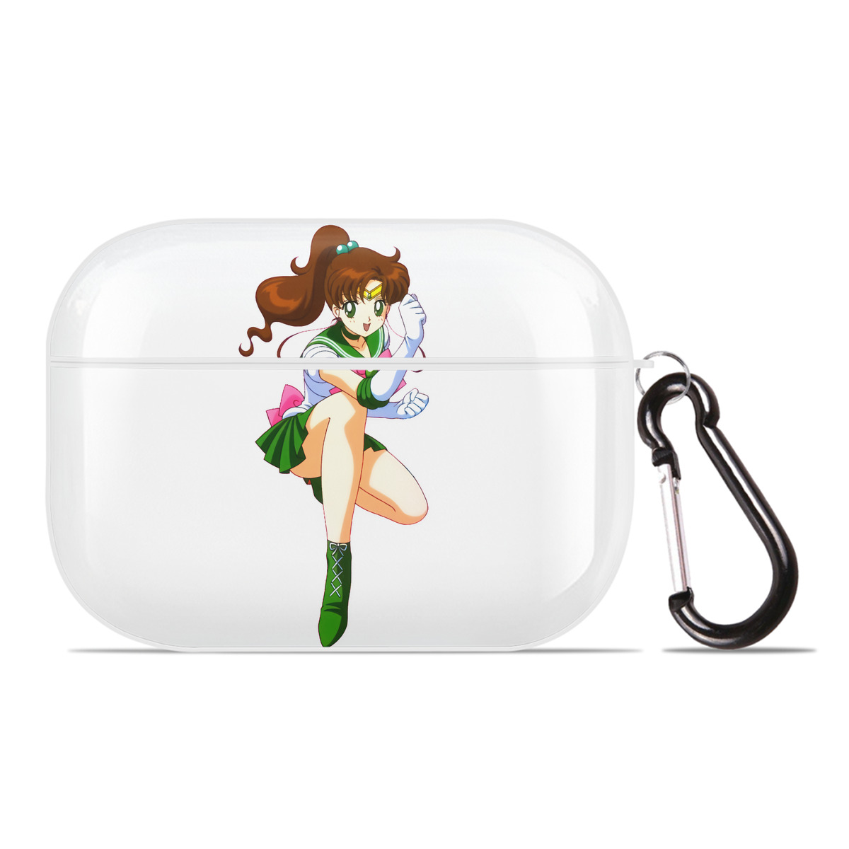 （画像用） 美少女戦士セーラームーン 木野 まこと きの まこと Sailor Moon Kino Makoto （セーラージュピター；Sailor Jupiter） 【AirPods Pro用】ハードシェル保護ケース 耐衝撃・防指紋・カラビナ付き商品仕様