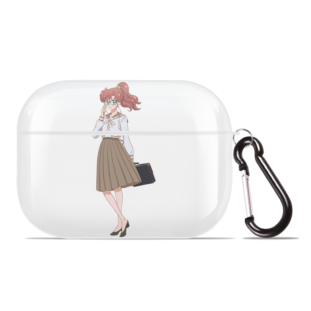 （画像用） 美少女戦士セーラームーン 木野 まこと きの まこと Sailor Moon Kino Makoto （セーラージュピター；Sailor Jupiter） 【AirPods Pro用】ハードシェル保護ケース 耐衝撃・防指紋・カラビナ付き商品仕様