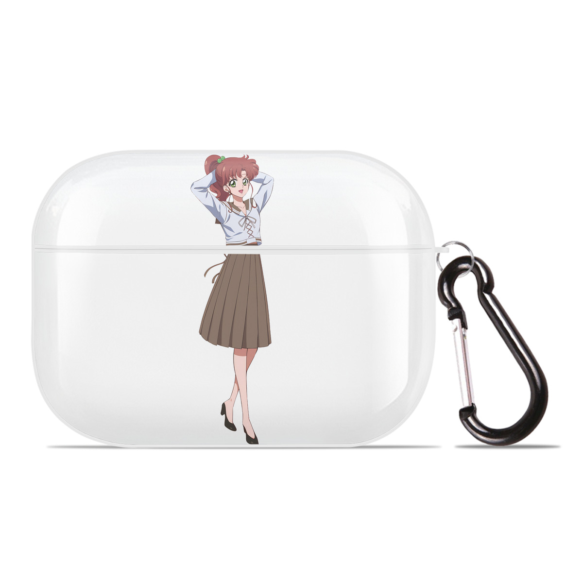 （画像用） 美少女戦士セーラームーン 木野 まこと きの まこと Sailor Moon Kino Makoto （セーラージュピター；Sailor Jupiter） 【AirPods Pro用】ハードシェル保護ケース 耐衝撃・防指紋・カラビナ付き商品仕様