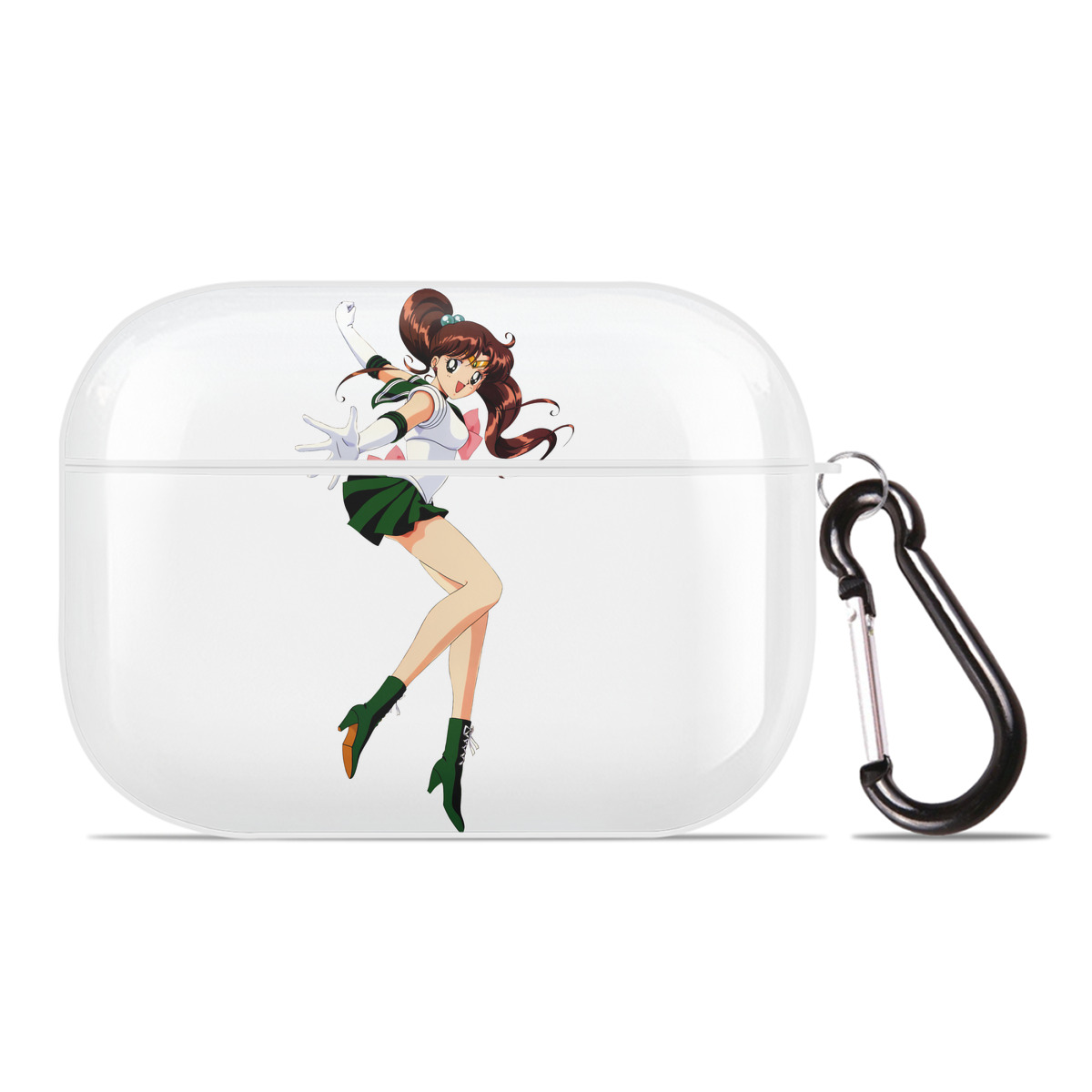 （画像用） 美少女戦士セーラームーン 木野 まこと きの まこと Sailor Moon Kino Makoto （セーラージュピター；Sailor Jupiter） 【AirPods Pro用】ハードシェル保護ケース 耐衝撃・防指紋・カラビナ付き商品仕様