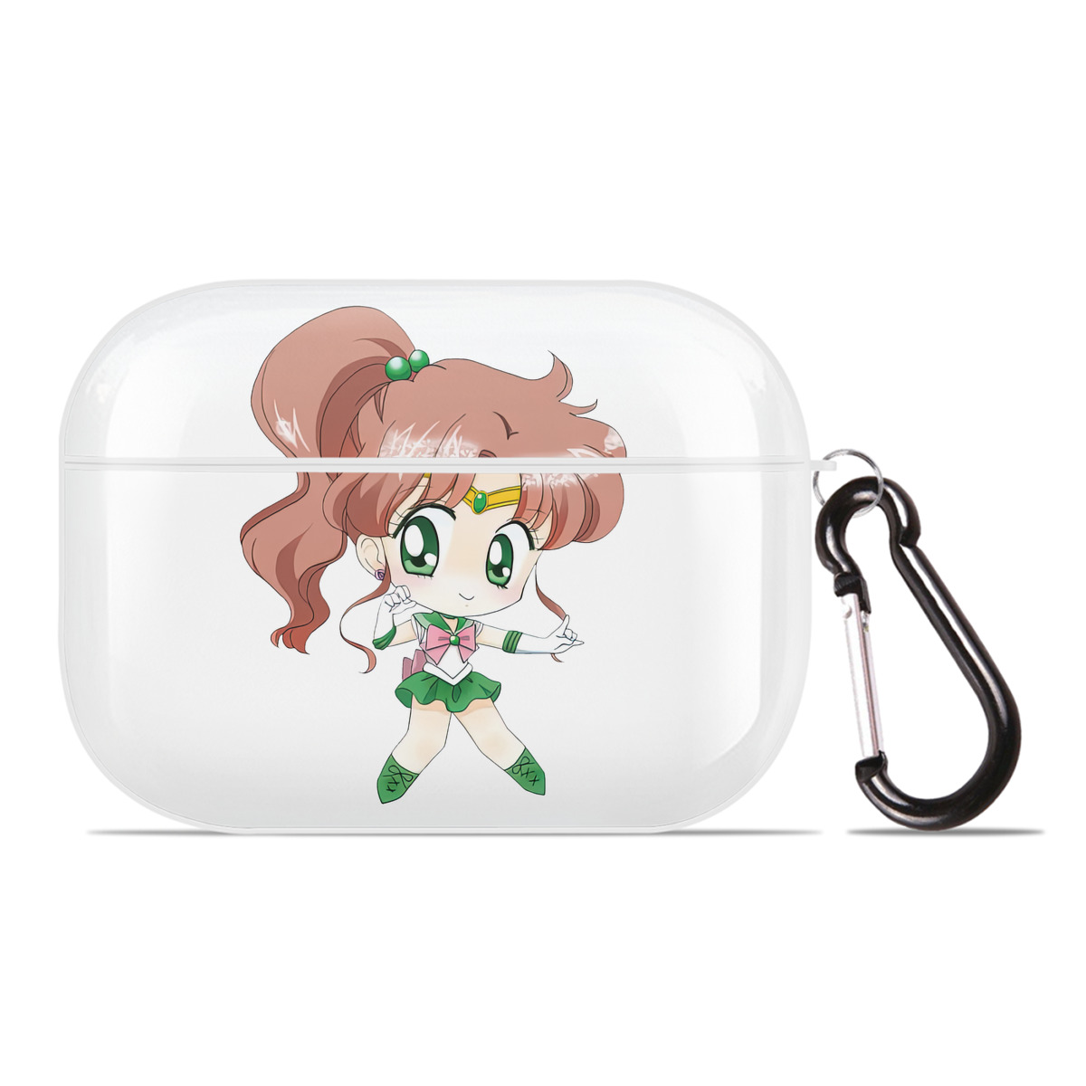 （画像用） 美少女戦士セーラームーン 木野 まこと きの まこと Sailor Moon Kino Makoto （セーラージュピター；Sailor Jupiter） 【AirPods Pro用】ハードシェル保護ケース 耐衝撃・防指紋・カラビナ付き商品仕様