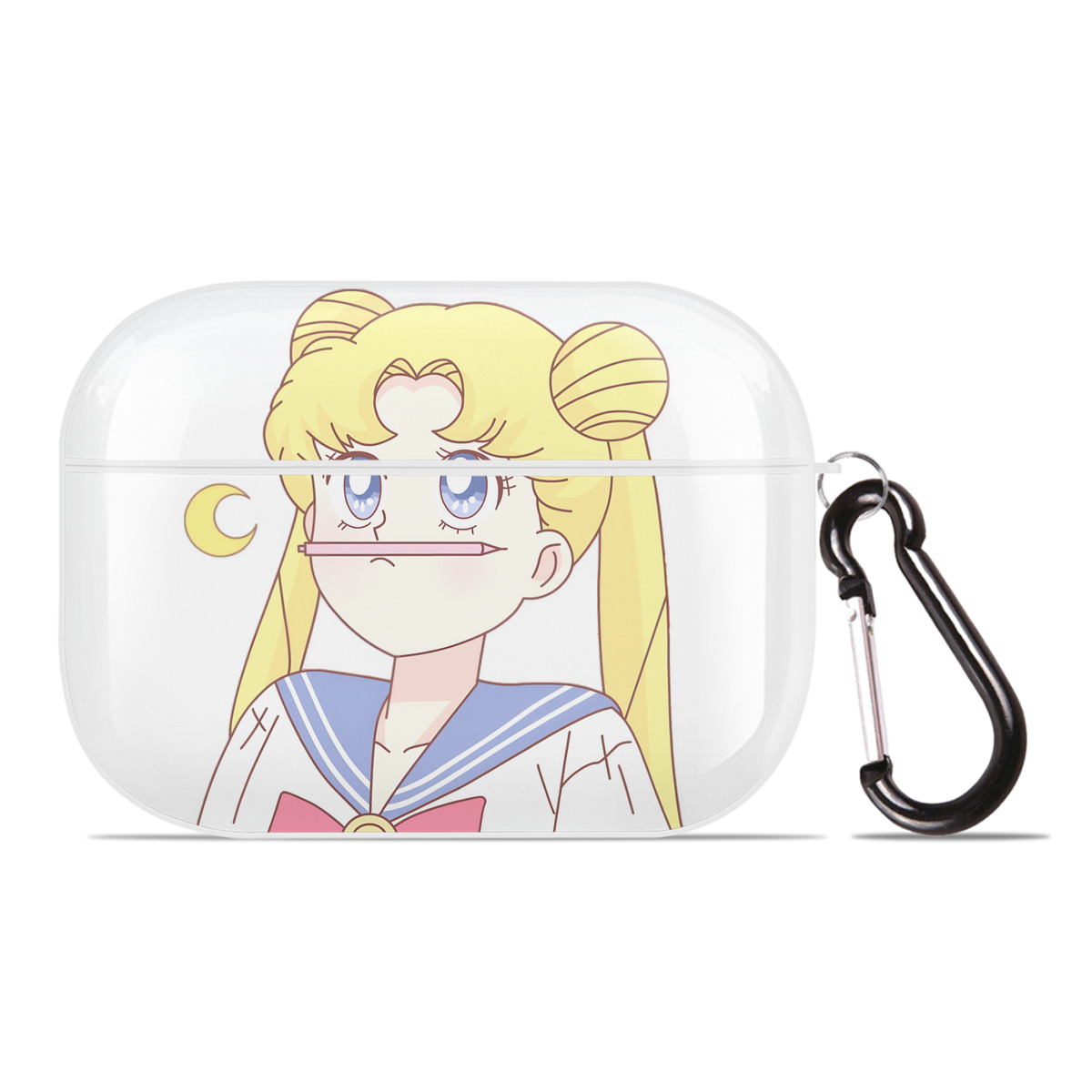 （画像用） 美少女戦士セーラームーン 愛野 美奈子 あいの みなこ Sailor Moon Aino Minako 【AirPods Pro用】ハードシェル保護ケース 耐衝撃・防指紋・カラビナ付き商品仕様