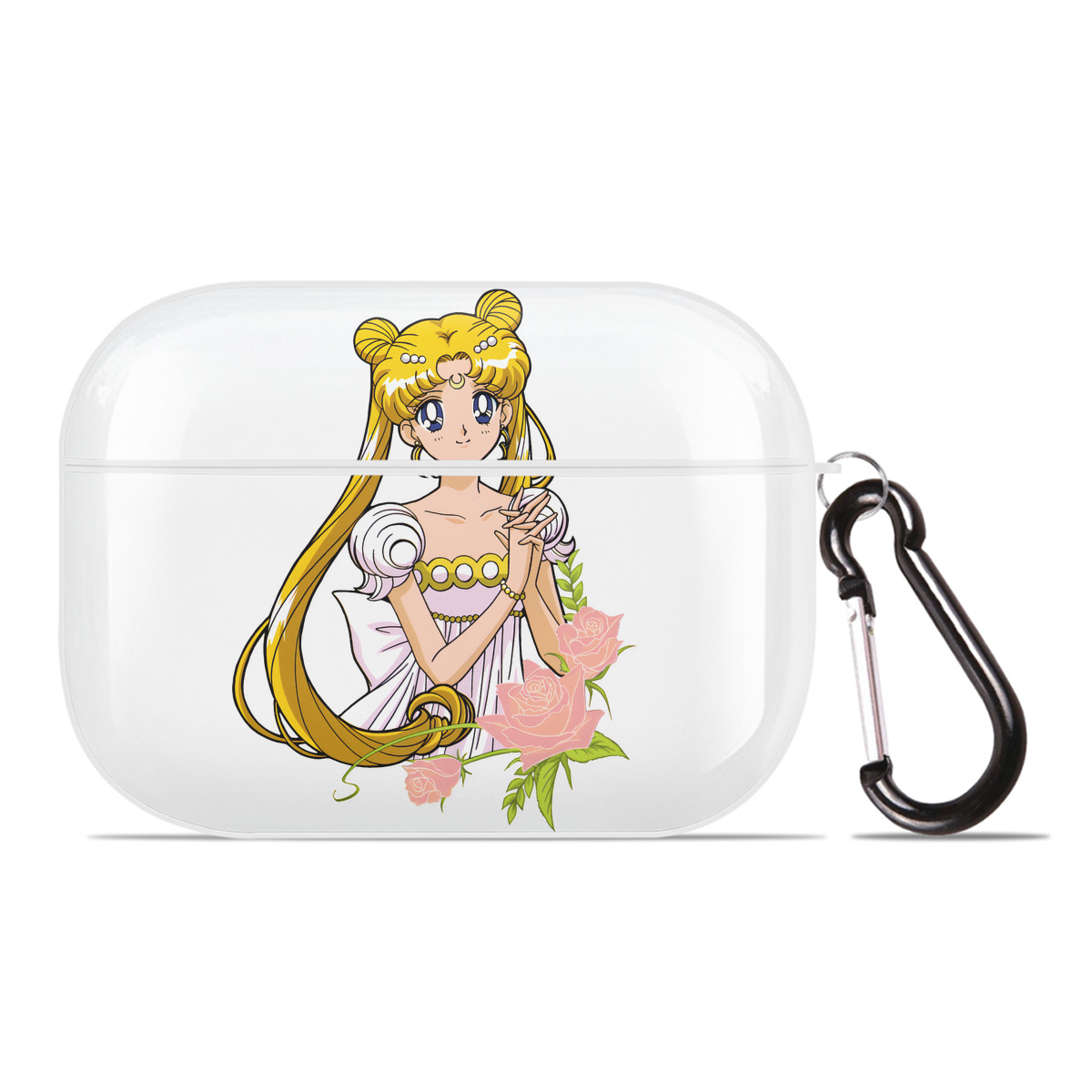 （画像用） 美少女戦士セーラームーン 愛野 美奈子 あいの みなこ Sailor Moon Aino Minako 【AirPods Pro用】ハードシェル保護ケース 耐衝撃・防指紋・カラビナ付き商品仕様