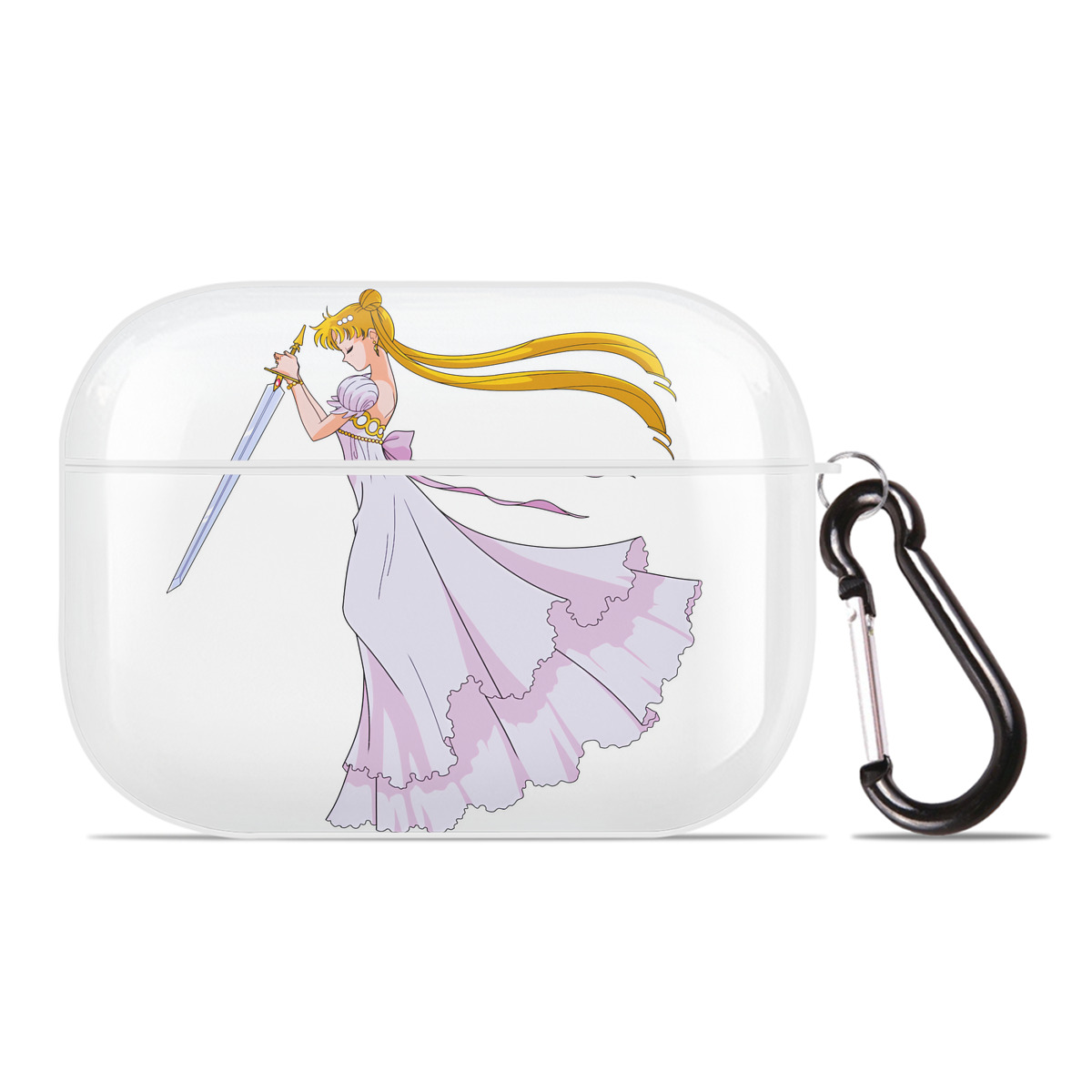 （画像用） 美少女戦士セーラームーン 愛野 美奈子 あいの みなこ Sailor Moon Aino Minako 【AirPods Pro用】ハードシェル保護ケース 耐衝撃・防指紋・カラビナ付き商品仕様