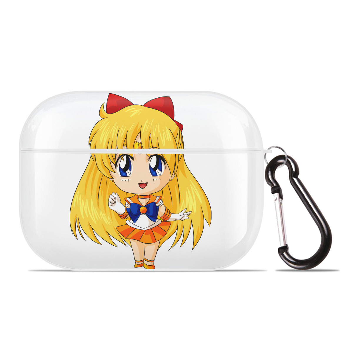 （画像用） 美少女戦士セーラームーン 愛野 美奈子 あいの みなこ Sailor Moon Aino Minako 【AirPods Pro用】ハードシェル保護ケース 耐衝撃・防指紋・カラビナ付き商品仕様