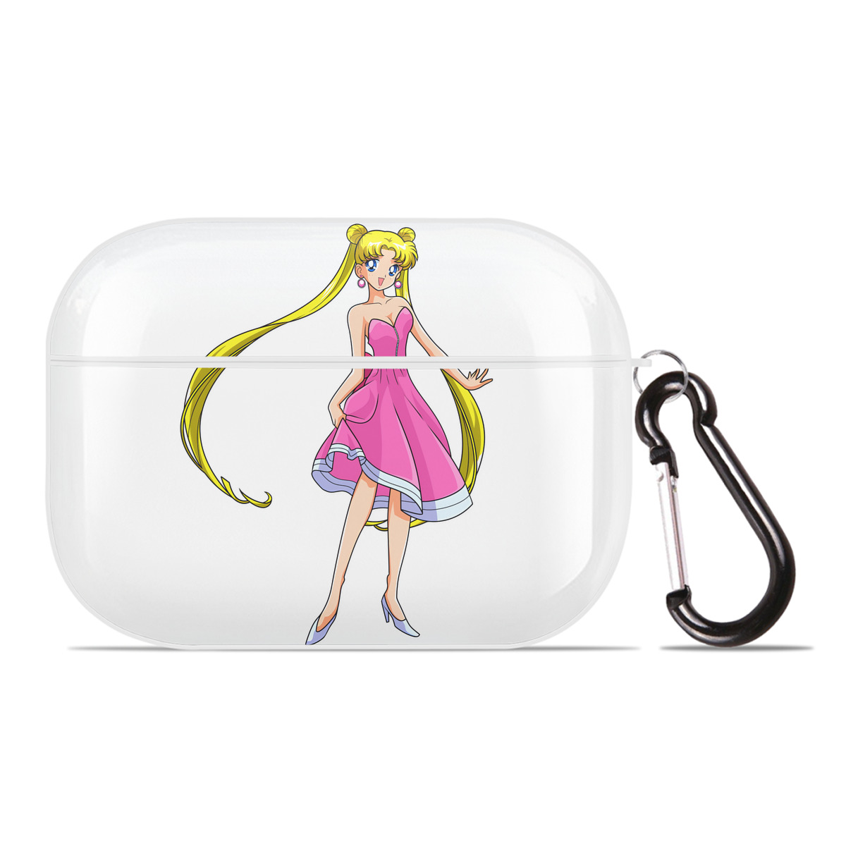 （画像用） 美少女戦士セーラームーン 愛野 美奈子 あいの みなこ Sailor Moon Aino Minako 【AirPods Pro用】ハードシェル保護ケース 耐衝撃・防指紋・カラビナ付き商品仕様