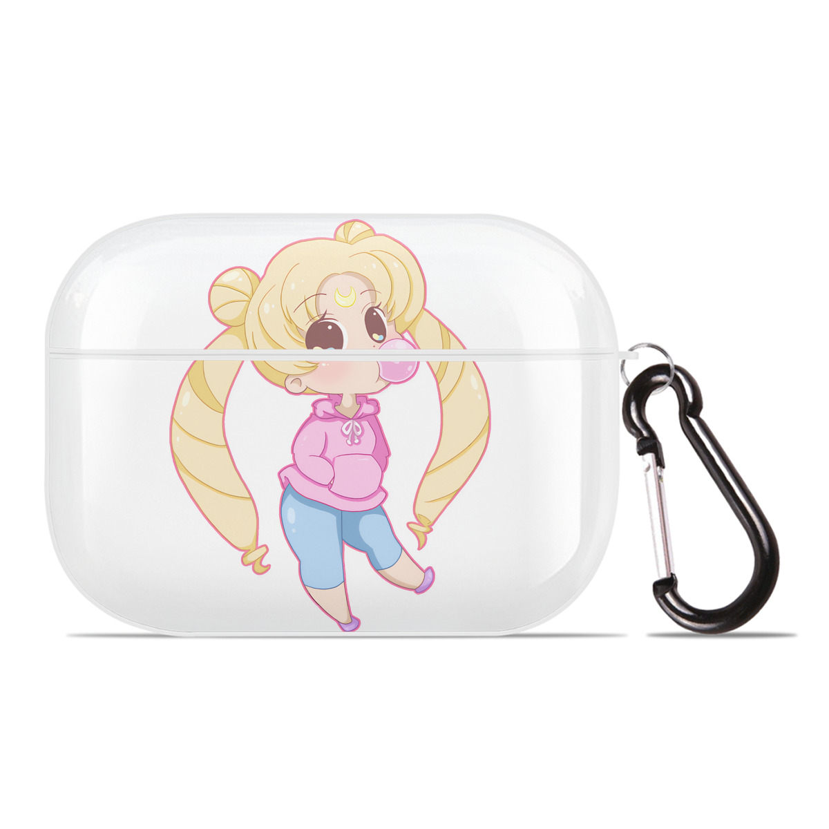 （画像用） 美少女戦士セーラームーン 愛野 美奈子 あいの みなこ Sailor Moon Aino Minako 【AirPods Pro用】ハードシェル保護ケース 耐衝撃・防指紋・カラビナ付き商品仕様