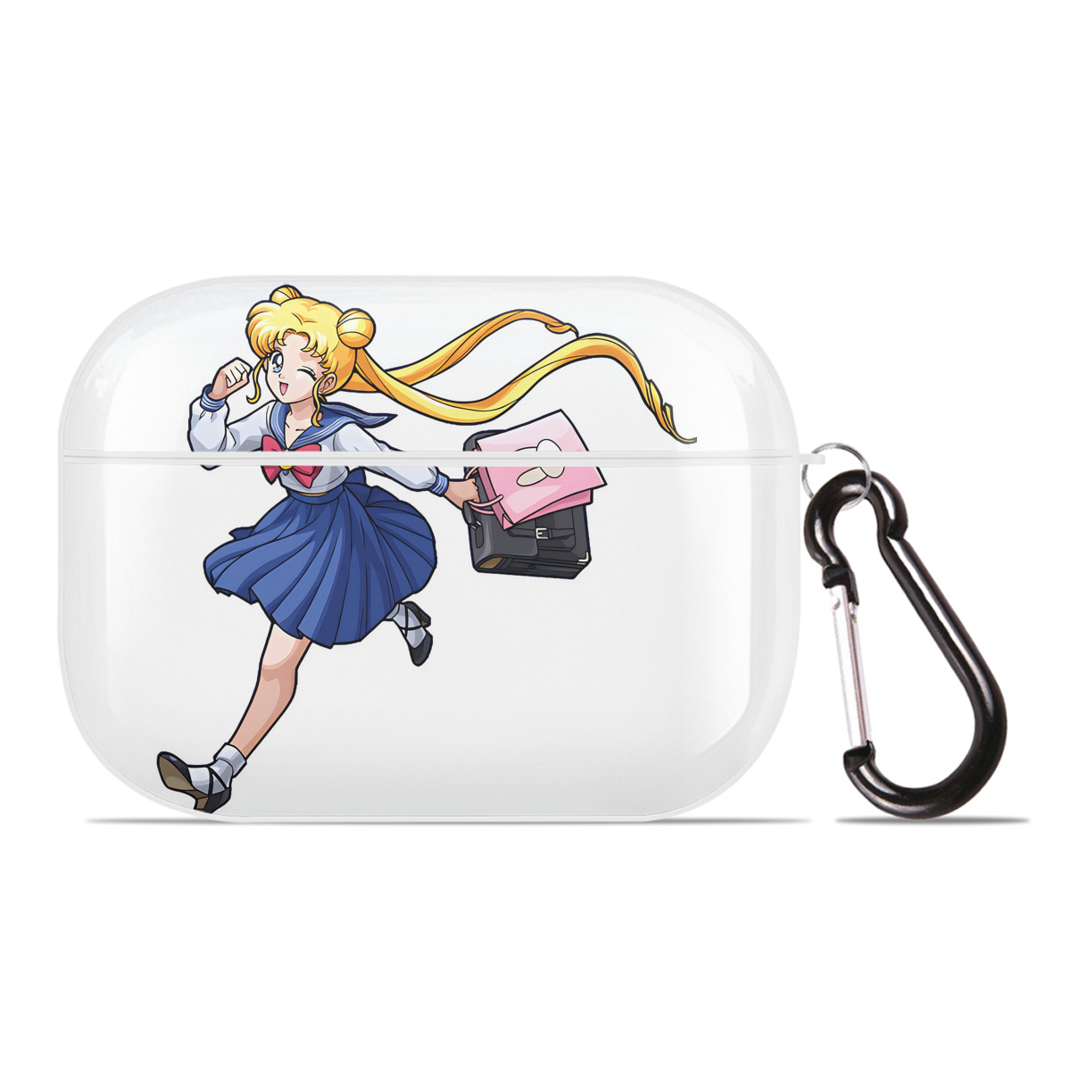 （画像用） 美少女戦士セーラームーン 愛野 美奈子 あいの みなこ Sailor Moon Aino Minako 【AirPods Pro用】ハードシェル保護ケース 耐衝撃・防指紋・カラビナ付き商品仕様