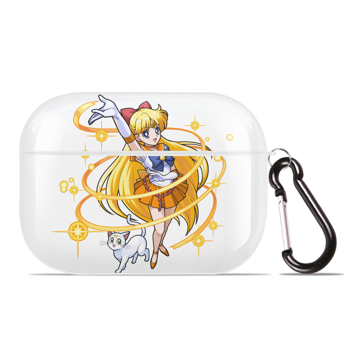 （画像用） 美少女戦士セーラームーン 愛野 美奈子 あいの みなこ Sailor Moon Aino Minako 【AirPods Pro用】ハードシェル保護ケース 耐衝撃・防指紋・カラビナ付き商品仕様
