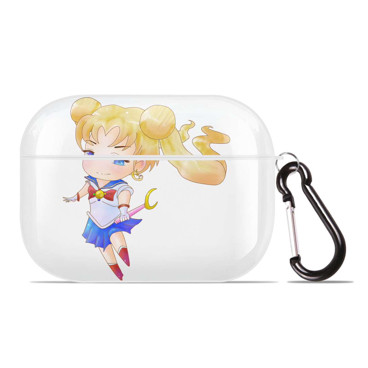（画像用） 美少女戦士セーラームーン 愛野 美奈子 あいの みなこ Sailor Moon Aino Minako 【AirPods Pro用】ハードシェル保護ケース 耐衝撃・防指紋・カラビナ付き商品仕様