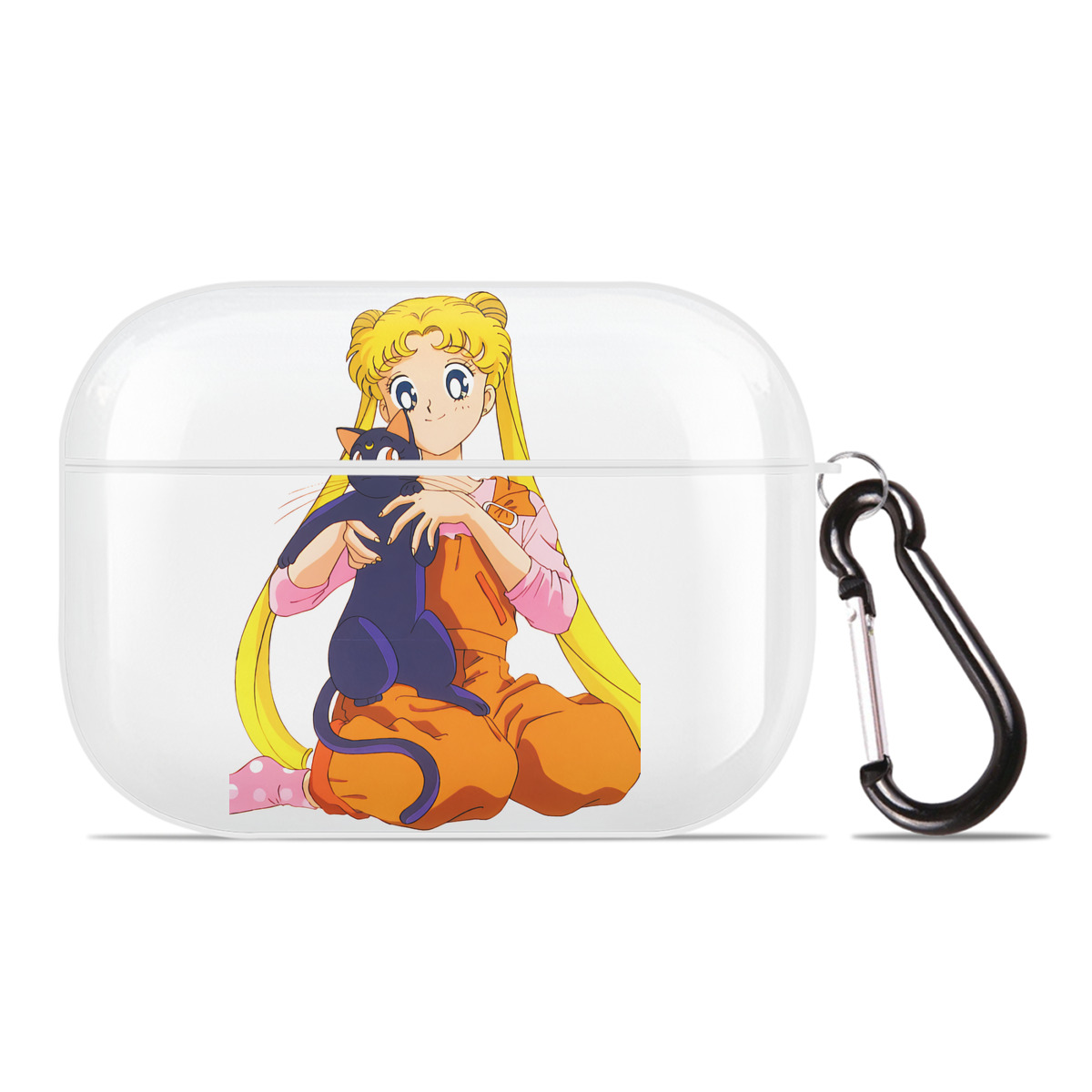 （画像用） 美少女戦士セーラームーン 愛野 美奈子 あいの みなこ Sailor Moon Aino Minako 【AirPods Pro用】ハードシェル保護ケース 耐衝撃・防指紋・カラビナ付き商品仕様