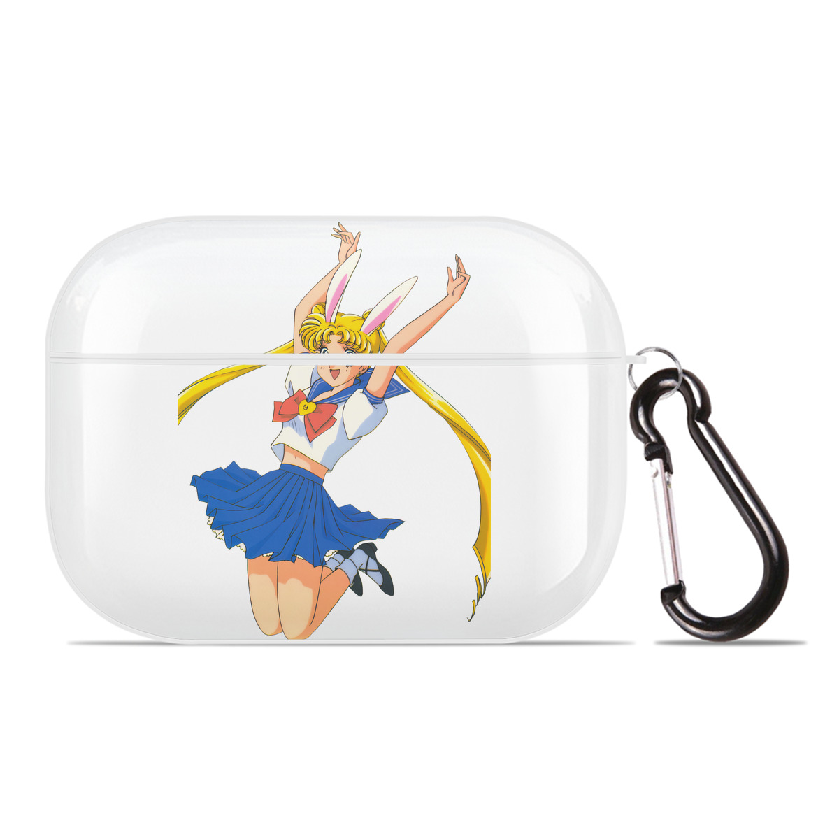 （画像用） 美少女戦士セーラームーン 愛野 美奈子 あいの みなこ Sailor Moon Aino Minako 【AirPods Pro用】ハードシェル保護ケース 耐衝撃・防指紋・カラビナ付き商品仕様