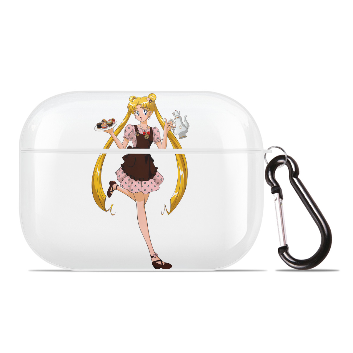 （画像用） 美少女戦士セーラームーン 愛野 美奈子 あいの みなこ Sailor Moon Aino Minako 【AirPods Pro用】ハードシェル保護ケース 耐衝撃・防指紋・カラビナ付き商品仕様
