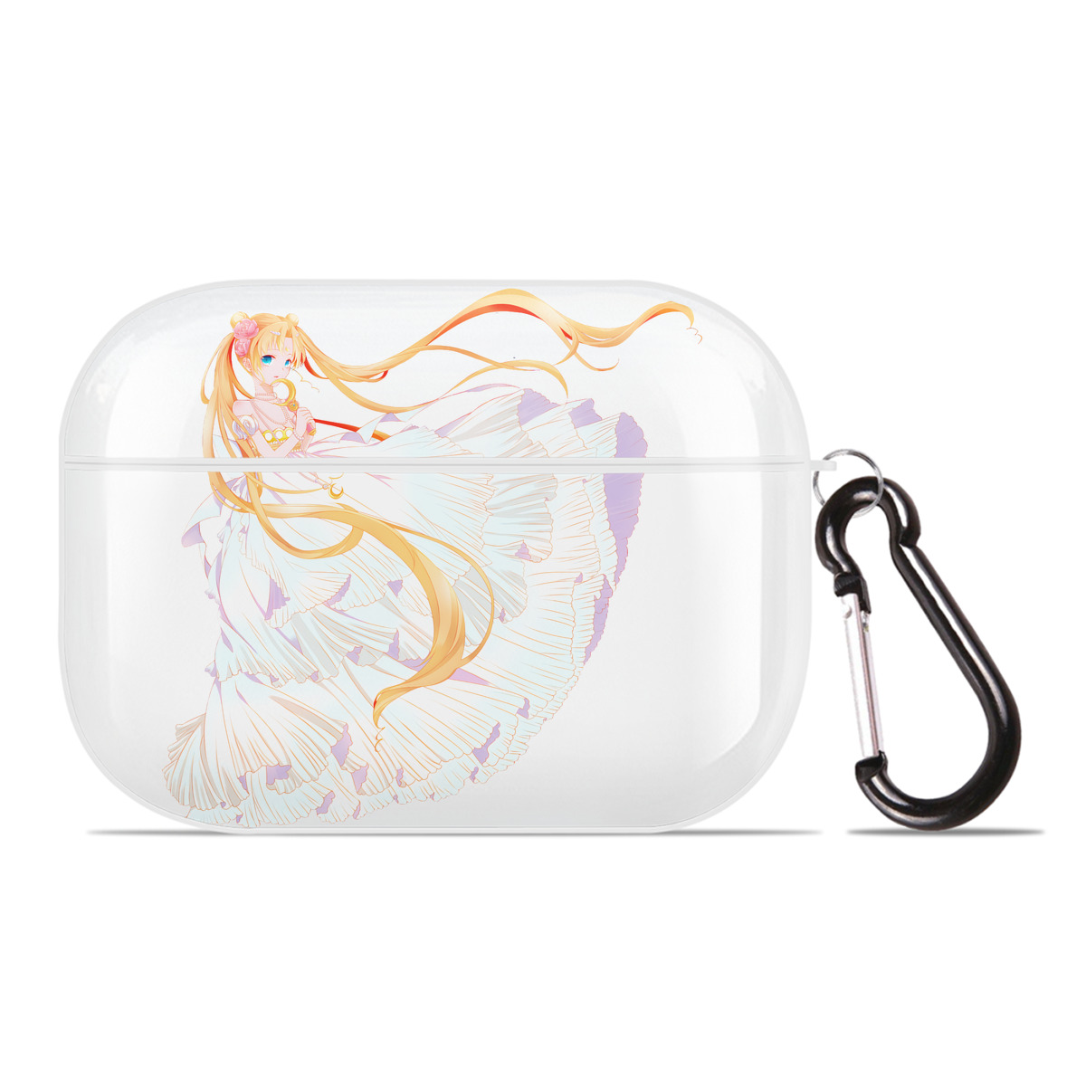 （画像用） 美少女戦士セーラームーン 愛野 美奈子 あいの みなこ Sailor Moon Aino Minako 【AirPods Pro用】ハードシェル保護ケース 耐衝撃・防指紋・カラビナ付き商品仕様