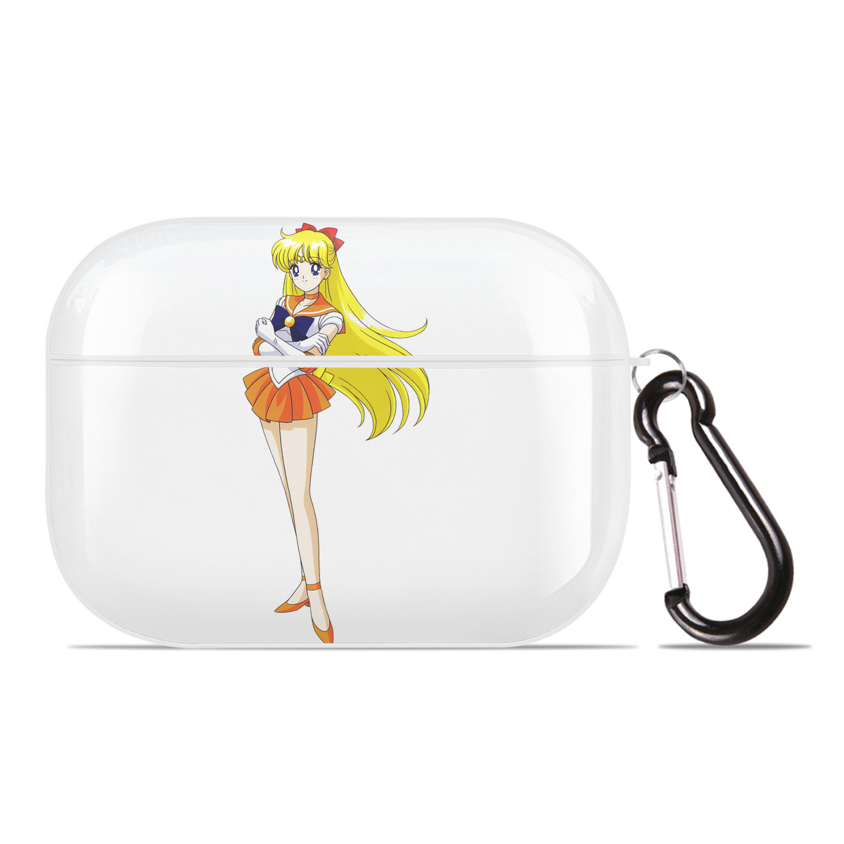 （画像用） 美少女戦士セーラームーン 愛野 美奈子 あいの みなこ Sailor Moon Aino Minako 【AirPods Pro用】ハードシェル保護ケース 耐衝撃・防指紋・カラビナ付き商品仕様