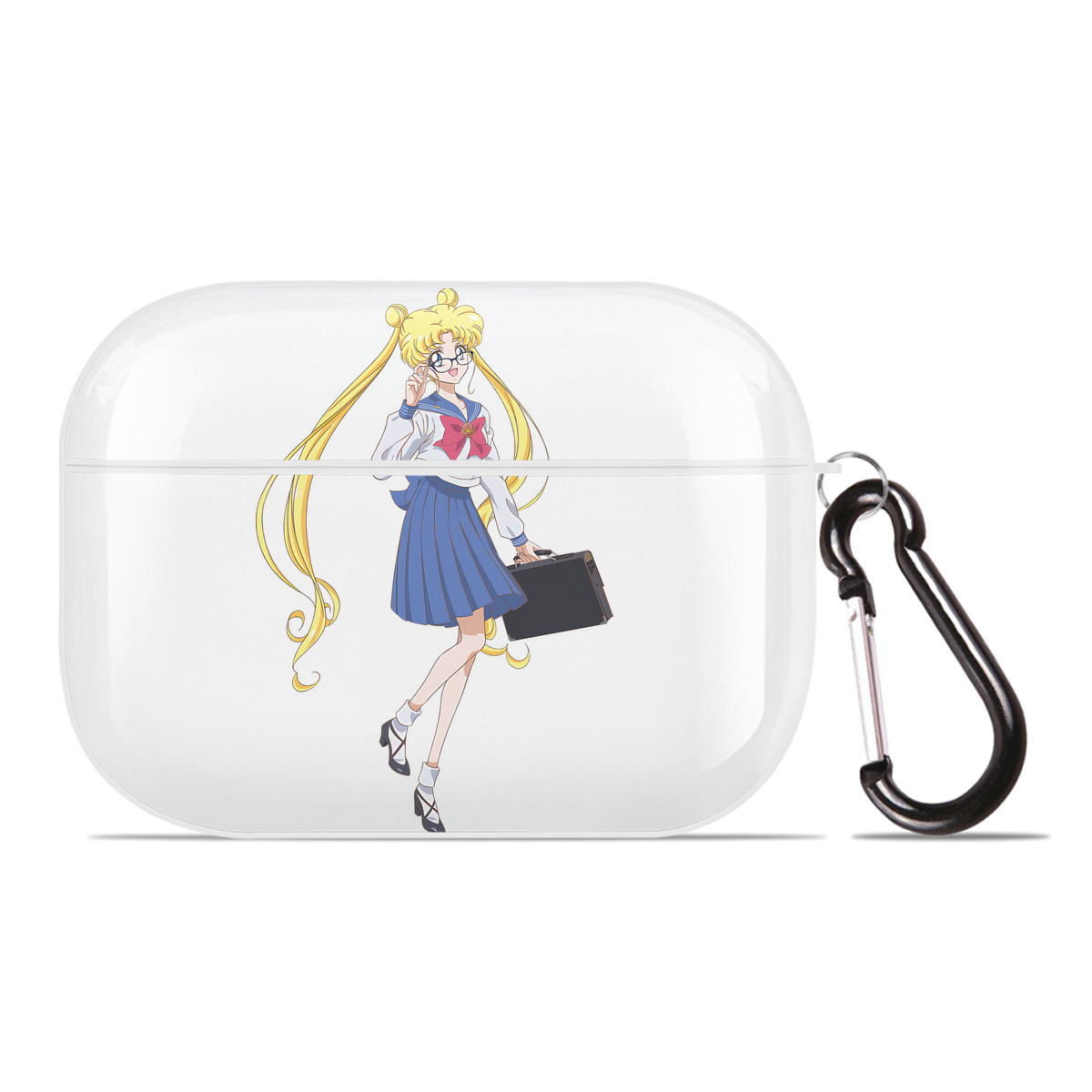 （画像用） 美少女戦士セーラームーン 愛野 美奈子 あいの みなこ Sailor Moon Aino Minako 【AirPods Pro用】ハードシェル保護ケース 耐衝撃・防指紋・カラビナ付き商品仕様