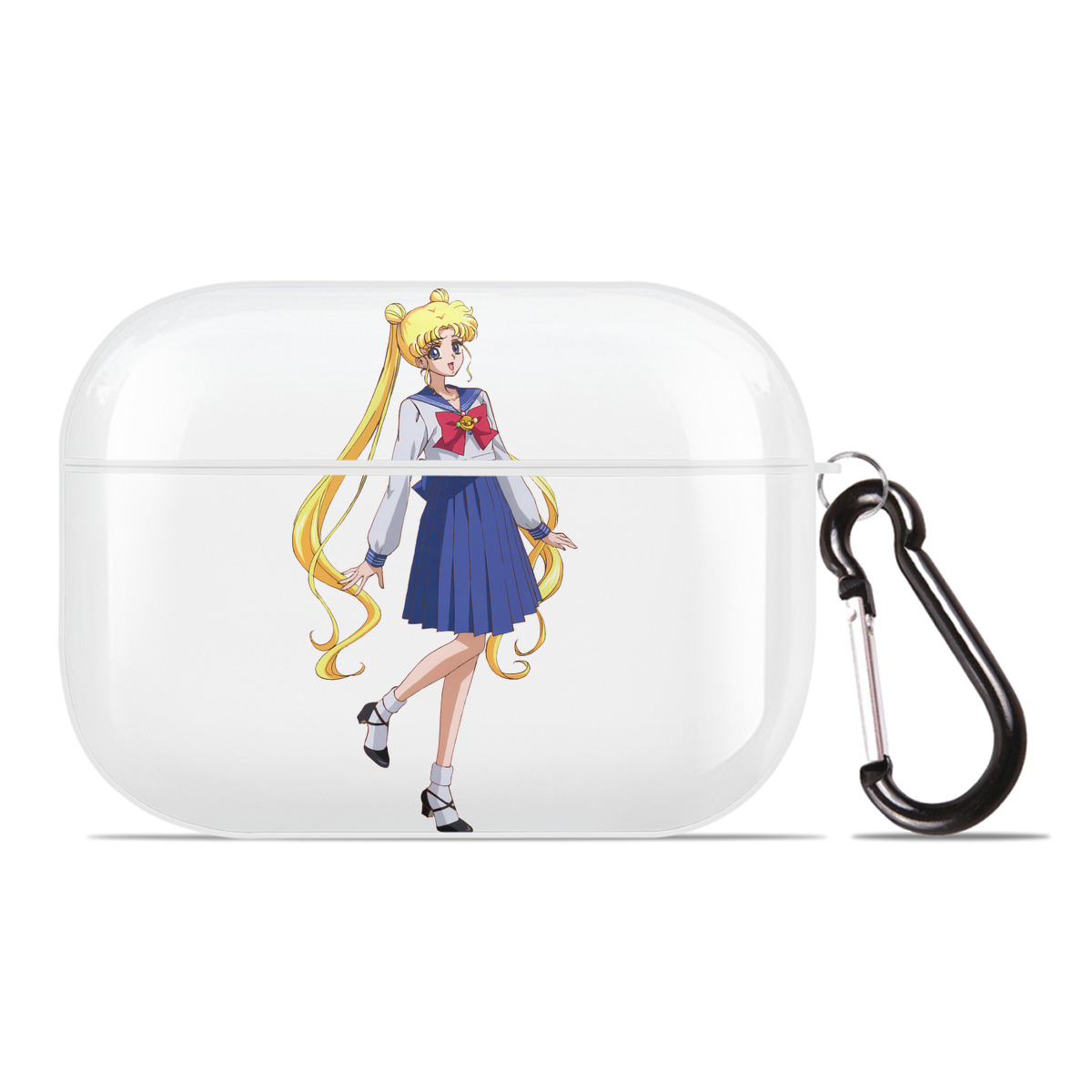 （画像用） 美少女戦士セーラームーン 愛野 美奈子 あいの みなこ Sailor Moon Aino Minako 【AirPods Pro用】ハードシェル保護ケース 耐衝撃・防指紋・カラビナ付き商品仕様