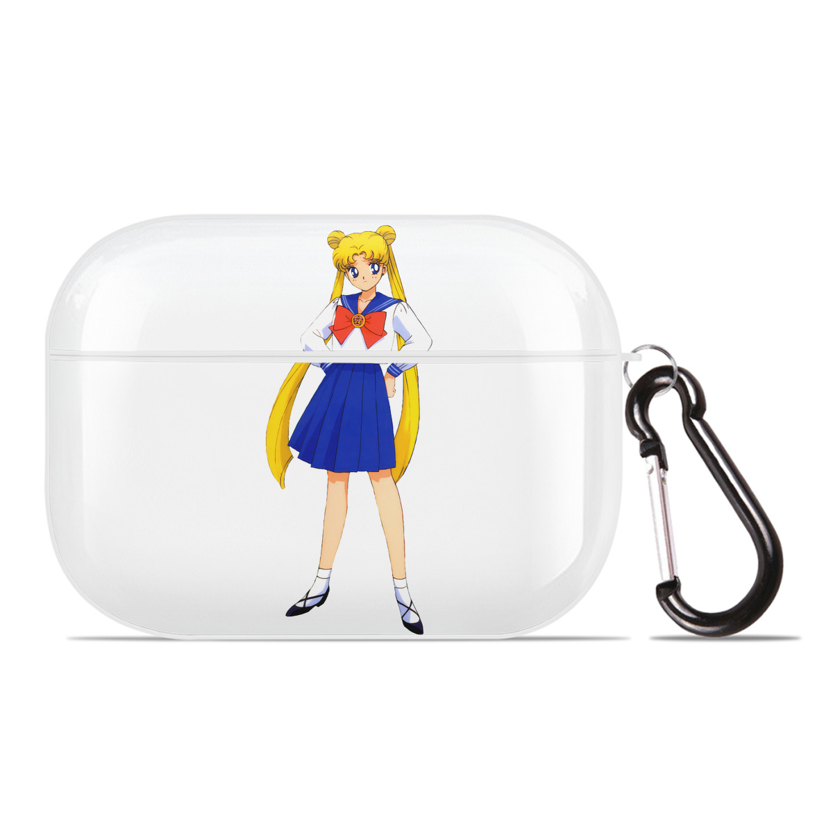 （画像用） 美少女戦士セーラームーン 愛野 美奈子 あいの みなこ Sailor Moon Aino Minako 【AirPods Pro用】ハードシェル保護ケース 耐衝撃・防指紋・カラビナ付き商品仕様