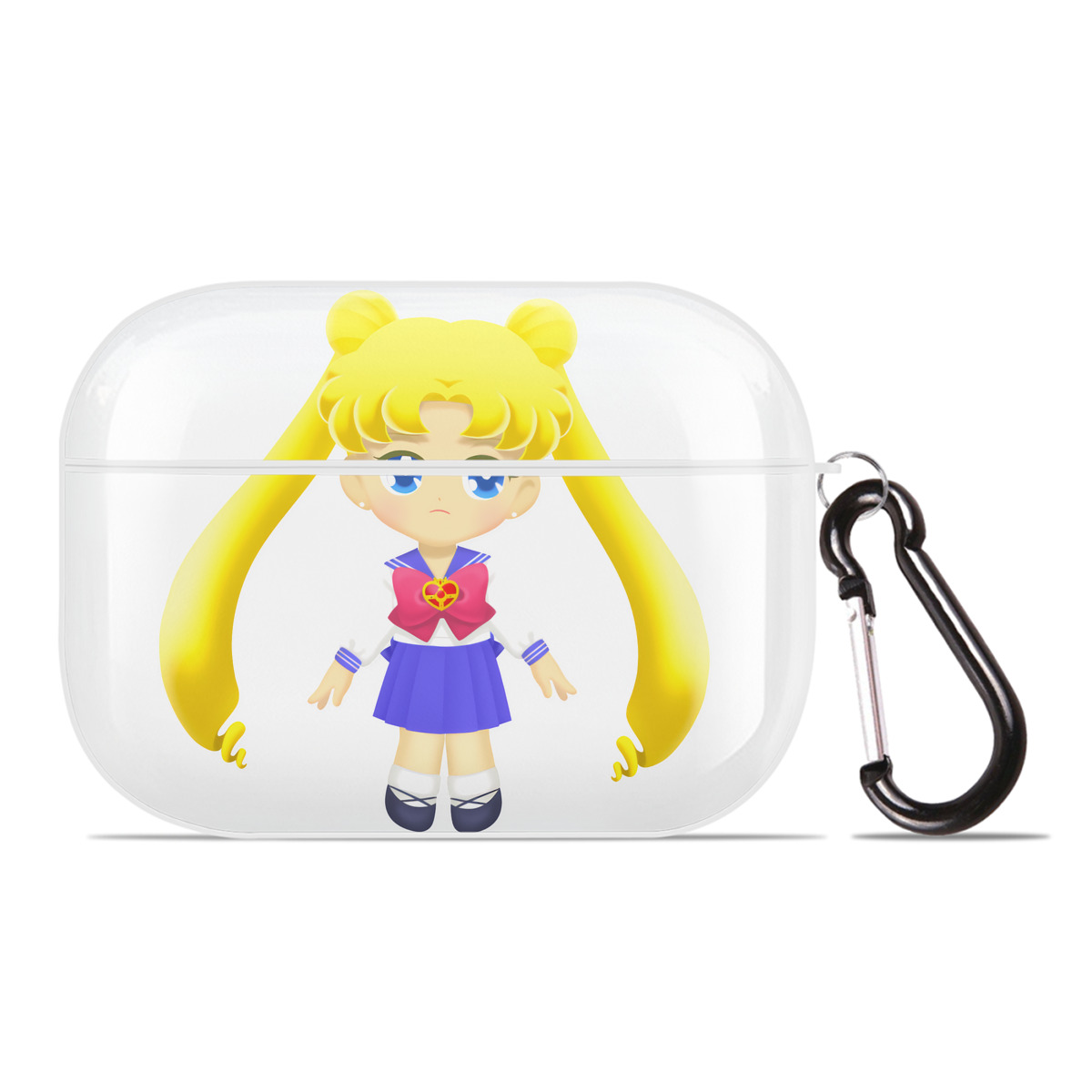 （画像用） 美少女戦士セーラームーン 愛野 美奈子 あいの みなこ Sailor Moon Aino Minako 【AirPods Pro用】ハードシェル保護ケース 耐衝撃・防指紋・カラビナ付き商品仕様