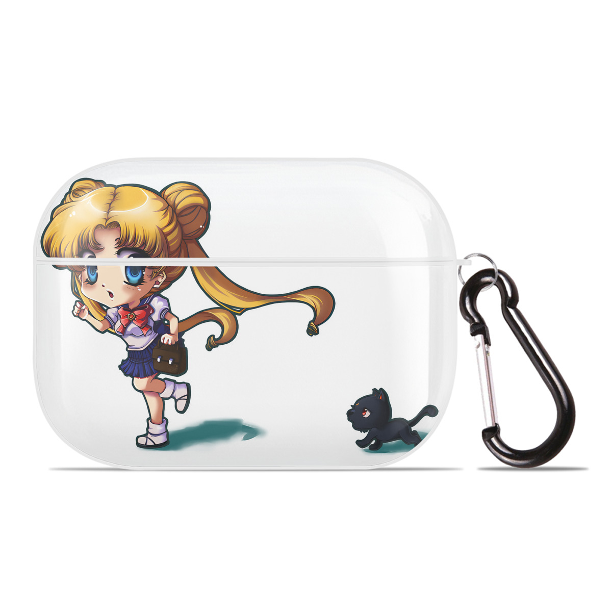 （画像用） 美少女戦士セーラームーン 愛野 美奈子 あいの みなこ Sailor Moon Aino Minako 【AirPods Pro用】ハードシェル保護ケース 耐衝撃・防指紋・カラビナ付き商品仕様