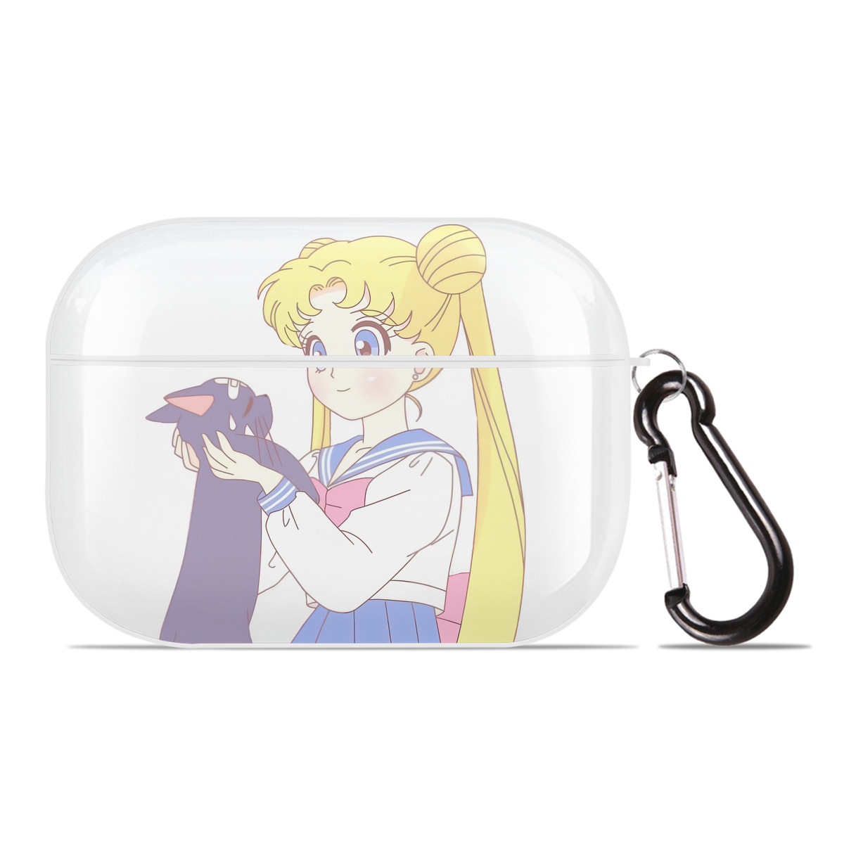 （画像用） 美少女戦士セーラームーン 愛野 美奈子 あいの みなこ Sailor Moon Aino Minako 【AirPods Pro用】ハードシェル保護ケース 耐衝撃・防指紋・カラビナ付き商品仕様