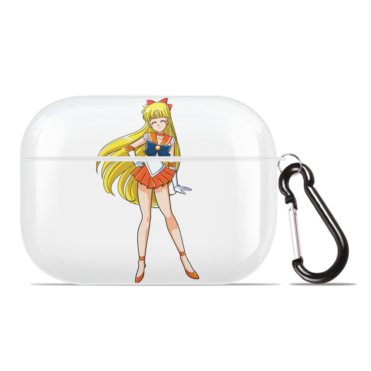 （画像用） 美少女戦士セーラームーン 愛野 美奈子 あいの みなこ Sailor Moon Aino Minako 【AirPods Pro用】ハードシェル保護ケース 耐衝撃・防指紋・カラビナ付き商品仕様