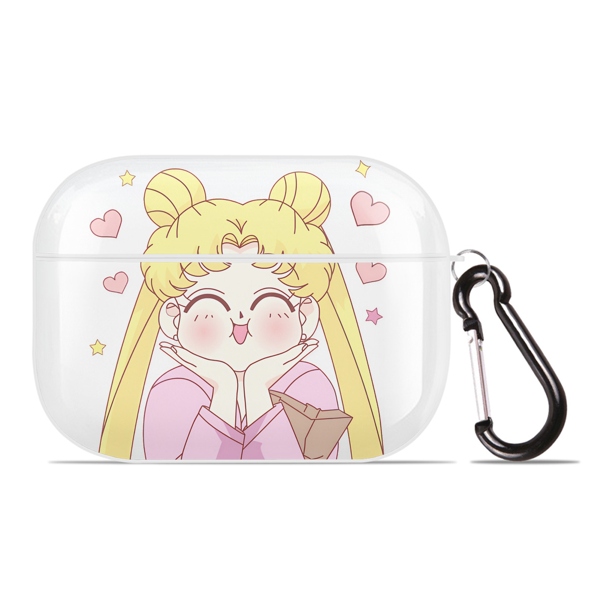 （画像用） 美少女戦士セーラームーン 愛野 美奈子 あいの みなこ Sailor Moon Aino Minako 【AirPods Pro用】ハードシェル保護ケース 耐衝撃・防指紋・カラビナ付き商品仕様