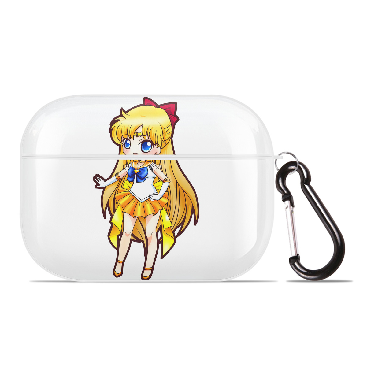 （画像用） 美少女戦士セーラームーン 愛野 美奈子 あいの みなこ Sailor Moon Aino Minako 【AirPods Pro用】ハードシェル保護ケース 耐衝撃・防指紋・カラビナ付き商品仕様