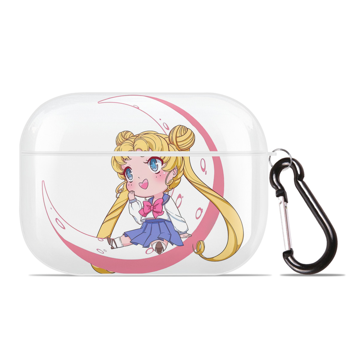 （画像用） 美少女戦士セーラームーン 愛野 美奈子 あいの みなこ Sailor Moon Aino Minako 【AirPods Pro用】ハードシェル保護ケース 耐衝撃・防指紋・カラビナ付き商品仕様