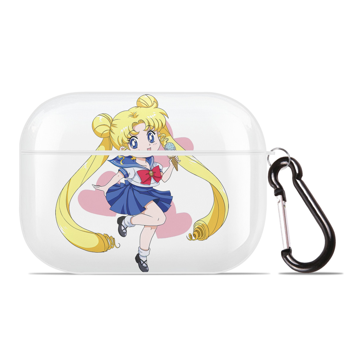 （画像用） 美少女戦士セーラームーン 愛野 美奈子 あいの みなこ Sailor Moon Aino Minako 【AirPods Pro用】ハードシェル保護ケース 耐衝撃・防指紋・カラビナ付き商品仕様