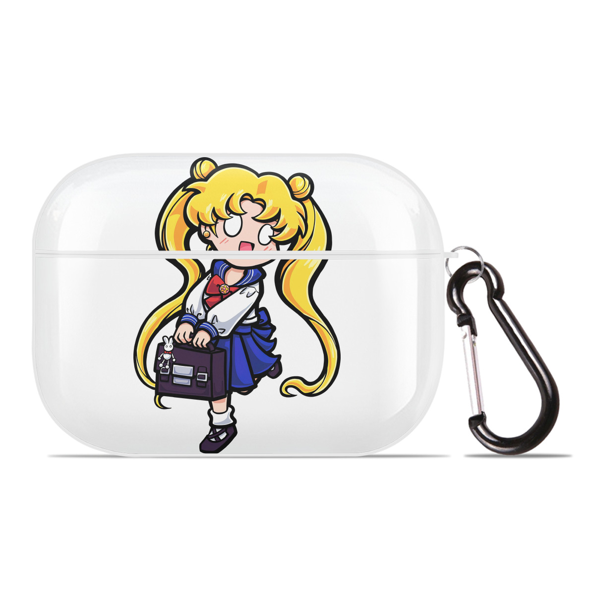 （画像用） 美少女戦士セーラームーン 愛野 美奈子 あいの みなこ Sailor Moon Aino Minako 【AirPods Pro用】ハードシェル保護ケース 耐衝撃・防指紋・カラビナ付き商品仕様