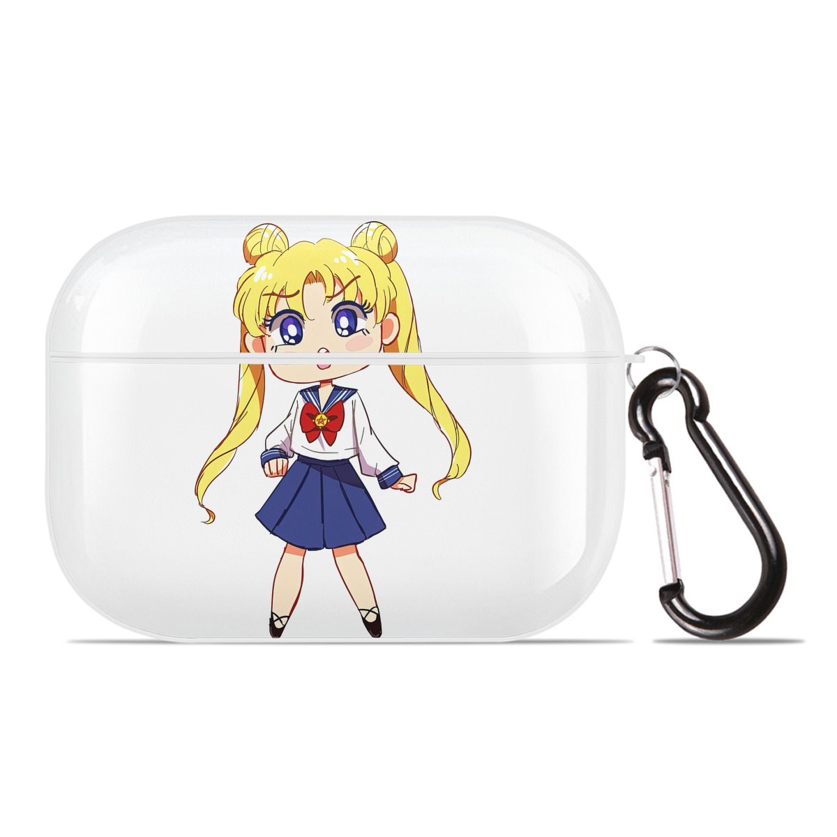 （画像用） 美少女戦士セーラームーン 愛野 美奈子 あいの みなこ Sailor Moon Aino Minako 【AirPods Pro用】ハードシェル保護ケース 耐衝撃・防指紋・カラビナ付き商品仕様