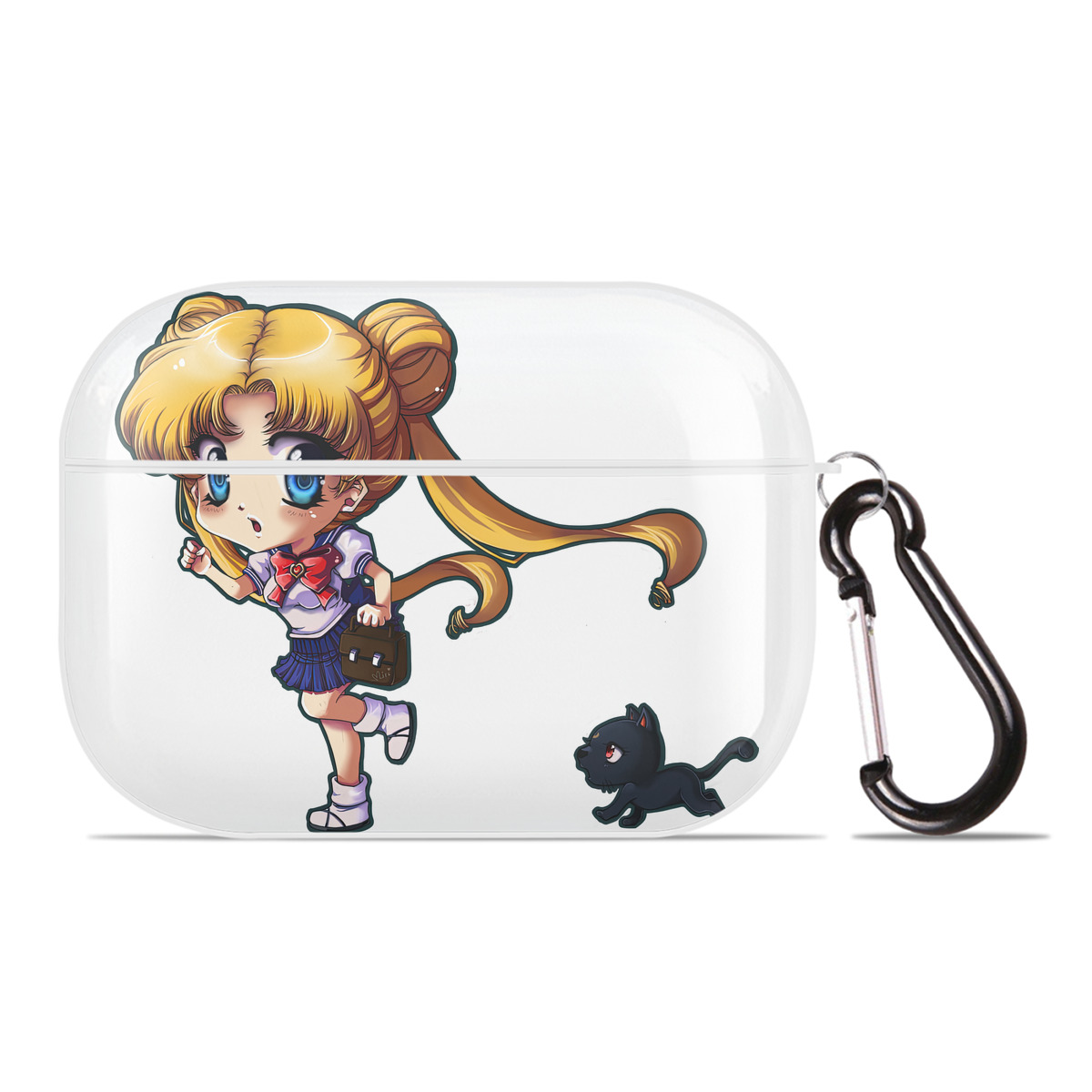 （画像用） 美少女戦士セーラームーン 愛野 美奈子 あいの みなこ Sailor Moon Aino Minako 【AirPods Pro用】ハードシェル保護ケース 耐衝撃・防指紋・カラビナ付き商品仕様