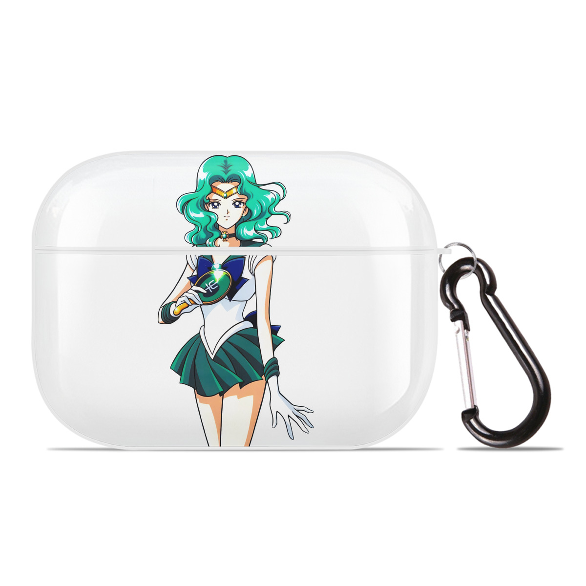 （画像用） 美少女戦士セーラームーン 海王 みちる（かいおう みちる） Sailor Moon Kaiou Michiru 【AirPods Pro用】ハードシェル保護ケース 耐衝撃・防指紋・カラビナ付き商品仕様