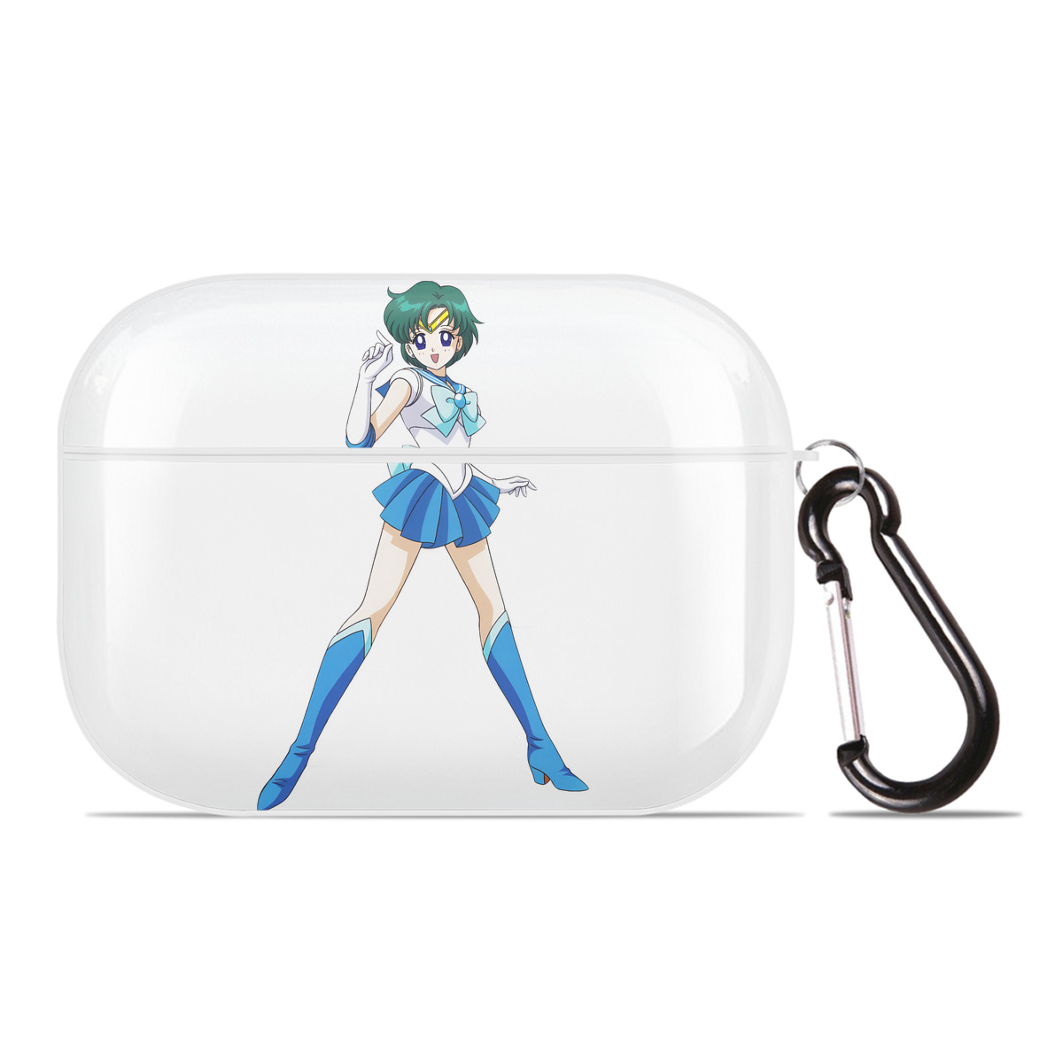 （画像用） 美少女戦士セーラームーン 海王 みちる（かいおう みちる） Sailor Moon Kaiou Michiru 【AirPods Pro用】ハードシェル保護ケース 耐衝撃・防指紋・カラビナ付き商品仕様