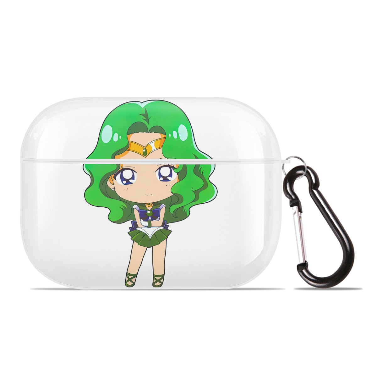 （画像用） 美少女戦士セーラームーン 海王 みちる（かいおう みちる） Sailor Moon Kaiou Michiru 【AirPods Pro用】ハードシェル保護ケース 耐衝撃・防指紋・カラビナ付き商品仕様
