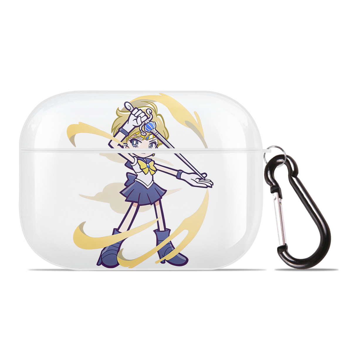 （画像用） 美少女戦士セーラームーン 天王はるか Sailor Moon Tenoh Haruka 【AirPods Pro用】ハードシェル保護ケース 耐衝撃・防指紋・カラビナ付き商品仕様